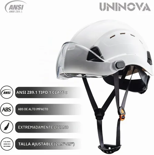 Vista 5 de Hard Hats, OSHA Approved Construction Safety Helmet with Visor