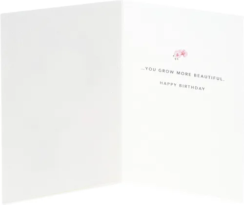 Vista 2 de Tarjeta de cumpleaños Hallmark Signature para ella (Orquídea)