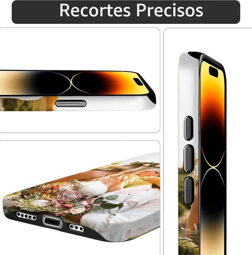 Vista 5 de Funda de teléfono con imágenes personalizadas para iPhone 17/16/15/14/13/12/11 Pro Max, compatible con MagSafe, funda protectora personalizada