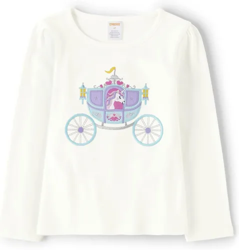 Vista 16 de Gymboree Camisetas de manga larga bordadas para otoño y vacaciones para niñas y niños pequeños Perfume negro