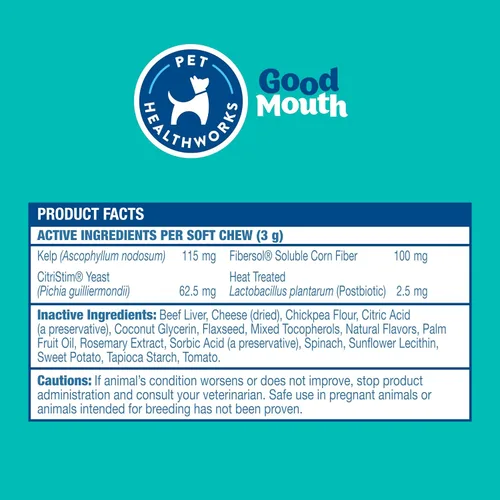 Vista 4 de Good Mouth - Masticables dentales para perros – Controla la placa y el sarro, promueve el aliento fresco, apoya la salud oral y las encías