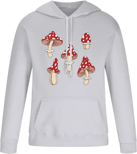 Vista 3 de Muscularfit Conjunto deportivo unisex de cuello redondo para hombres y mujeres, de gran tamaño, sudadera deportiva con capucha y pantalón deportivo