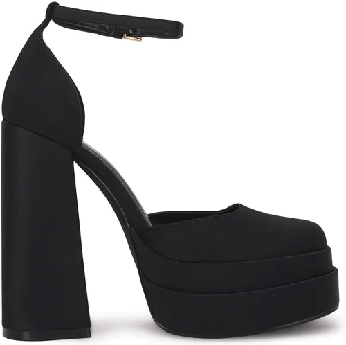 Vista 4 de VETASTE Womens Platform Chunky High Block Heels Ankle Strap Party Wedding Dress Pumps Shoes