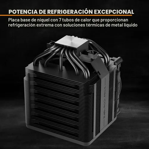 Vista 6 de be quiet! Dark Rock Pro 5 Enfriador de CPU de Enfriamiento Silencioso Flujo de Aire Inmensamente Alto 7 Tubos de Calor de Cobre de Alto