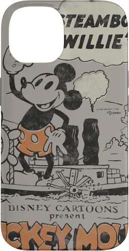 Vista 4 de Funda para iPhone 16 Disney 100 Mickey Mouse Steamboat Willie Sound Cartoon D100