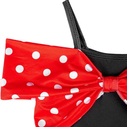 Vista 3 de Minnie Costume for Girls Polka Dots Princess Dress Kids Sleeveless Sling Cute Cartoon Halloween Cosplay Party Dress Up