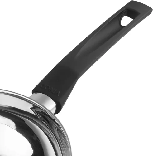 Vista 9 de Vinod Juego de utensilios de cocina Trento de acero inoxidable apto para inducción, 3 piezas, cacerola (6.3 in/1,5 litros), 1 cacerola