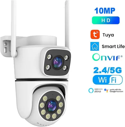 Vista 2 de Dual Lens PTZ WiFi Security Camera