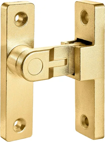 Vista 5 de INIRET Cerradura de pestillo giratorio dorada de 90 grados, cerraduras de ángulo recto de aleación de zinc, para mayor seguridad y privacidad
