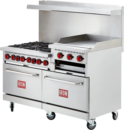 Vista 4 de Iron Range Rango IR-6B24RG, 60" 276,000 BTU, Acero Inoxidable