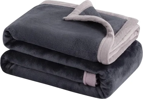 Vista 9 de PiccoCasa Manta de franela de forro polar, suave, ligera y cálida para todas las estaciones, dobladillo ancho, lujosa y cómoda, decorativa