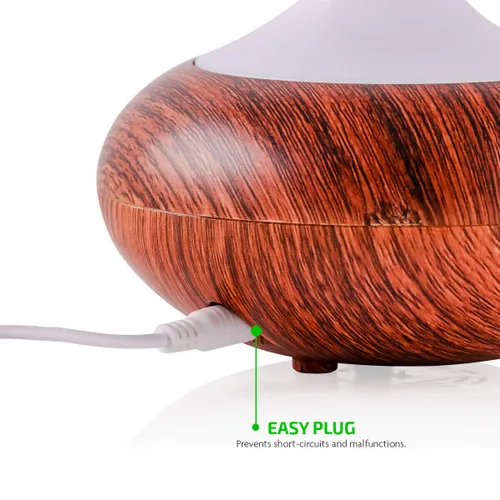 Vista 9 de OVENTE Difusor de aromaterapia de aceite esencial de 3.38 onzas con humidificador de aire frío y luces LED, tecnología de humidificador ultrasónico
