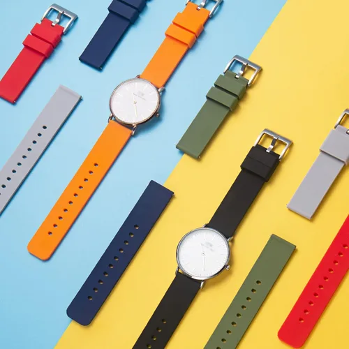 Vista 6 de Carty Silicone Watch Bands 18mm 20mm 22mm Quick Release Rubber Watch Band Replacements Soft Silicone Watch Straps