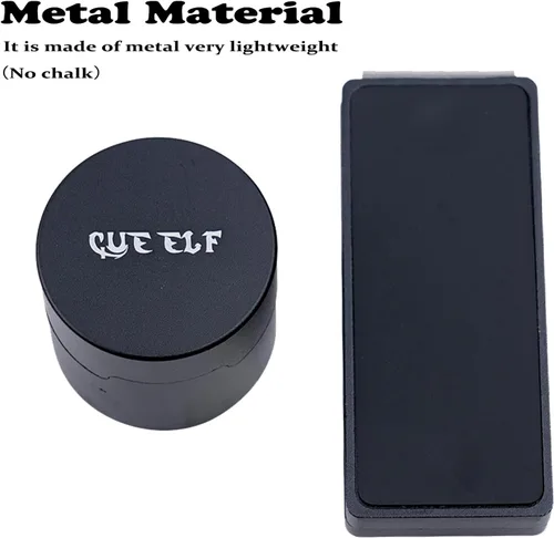 Vista 3 de CUEELF Magnetic Pool Chalk Holder, Portable Aluminum Alloy Billiard Chalk Box with Belt Clip & Built-in Hex Wrench, for Most Billiard Chalk