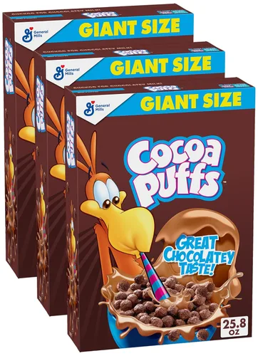 Vista 15 de Cocoa Puffs, cereales para el desayuno con sabor a chocolate, fabricados con grano entero, 10.4 oz
