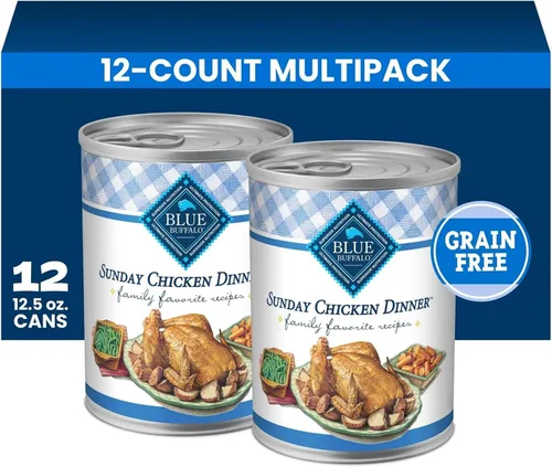 Vista 12 de Blue Buffalo Family Favorites - Alimento húmedo para perros adultos, hecho con ingredientes naturales, pastel de pastor, lata de 12.5 onzas