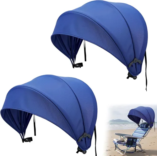 Vista 7 de DaisyInner 2 piezas de silla de playa sombrilla plegable extra grande con abrazadera ajustable para playa, camping, pesca, sala de estar al aire