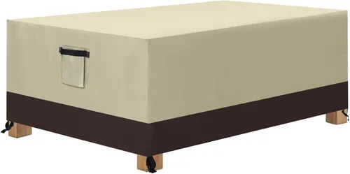 Vista 7 de ABCCANOPY Funda para otomana de patio, impermeable, resistente a los rayos UV, a prueba de polvo, fundas protectoras para muebles de césped, 28 x 28