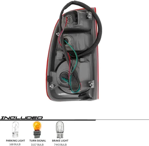 Vista 4 de EPIC LIGHTING Par de luces traseras de freno trasero estilo OE compatible con Toyota 05-06 Tundra cabina de acceso regular