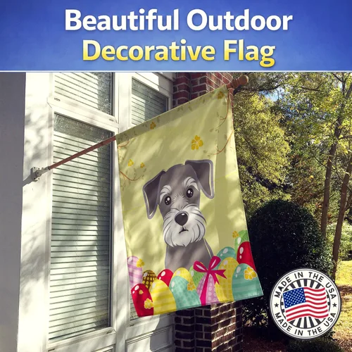 Vista 715 de Caroline's Treasures BB1923GF Bandera decorativa para jardín con diseño de Border Collie, para caza de huevos de Pascua, para jardín, jardín, patio