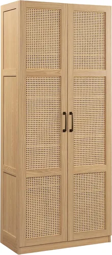 Vista 15 de Sauder Gabinete de almacenamiento alto, negro, 4 estantes ajustables, uso en varias habitaciones