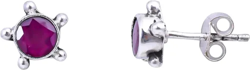 Vista 23 de Round Gemstone Stud Design 2
