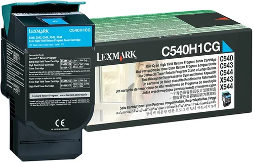 Vista 2 de Lexmark Cartucho de tóner C540H1 C540 C543 C544 C546 X543 X544 X546 X548 (negro) en embalaje al por menor
