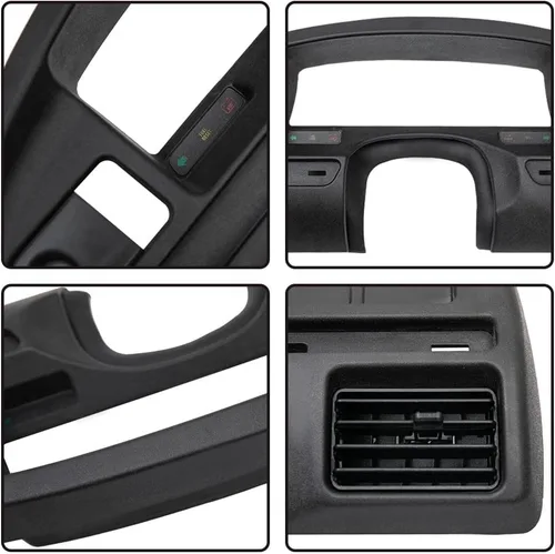 Vista 9 de G-PLUS Bisel para panel de salpicadero, compatible con Ford F150 F250 F350 Super Duty 1992 1993 1994 1995 1996 1997 W/cubierta de tablero de motor