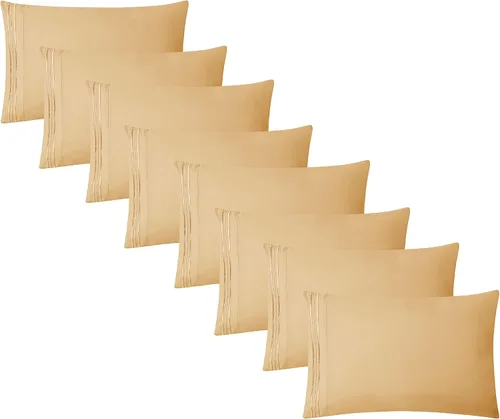 Vista 37 de Clara Clark Fundas de almohada de tamaño estándar – Funda de almohada ultra suave, fundas de almohada de microfibra ligera tamaño Queen – Juego de 2