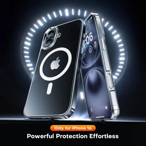 Vista 2 de CellEver Funda magnética fuerte para iPhone 16 [antiamarilleo] [compatible con MagSafe] Protección resistente, delgada, antiarañazos, a prueba