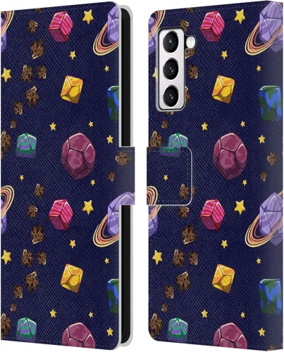 Vista 9 de Head Case Designs Officially Licensed Carla Morrow Colorful Space Dice Patterns Leather Wallet Case Compatible with Samsung Galaxy A07 4G