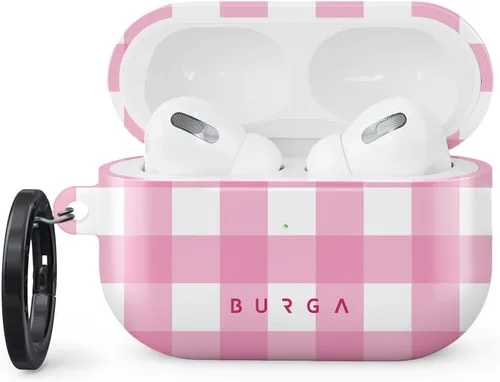 Vista 10 de Burga Funda para Airpods Pro 2 2022, compatible con Apple AirPods, funda protectora de plástico rígido, accesorios elegantes para teléfonos