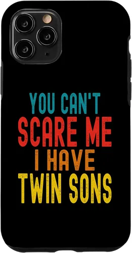 Vista 29 de Vintage You Can't Scare Me I Have Twin Sons Parent Parenting Case for iPhone 16