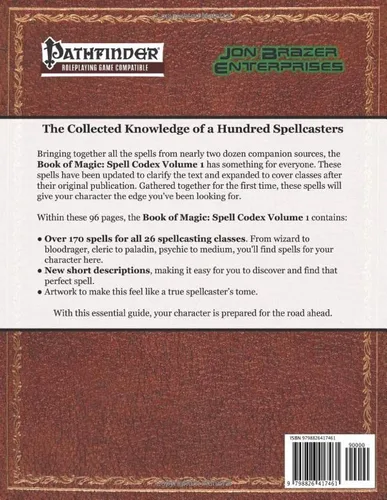 Vista 2 de Book of Magic Spell Codex Volume 1 A Supplement for the Pathfinder 1e Roleplaying Game