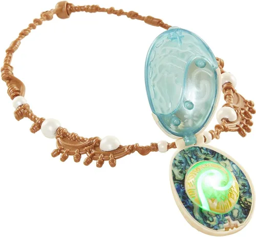 Vista 3 de Disney Moanas Magic Shell Heart Light Up Necklace by Te Fiti Brand Name Disney Moana