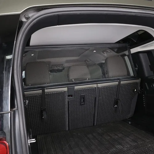 Vista 6 de Red de sujeción para mascotas, valla para perros, divisor para asiento trasero de automóvil, puerta de vehículo, área de carga, maletero de viaje