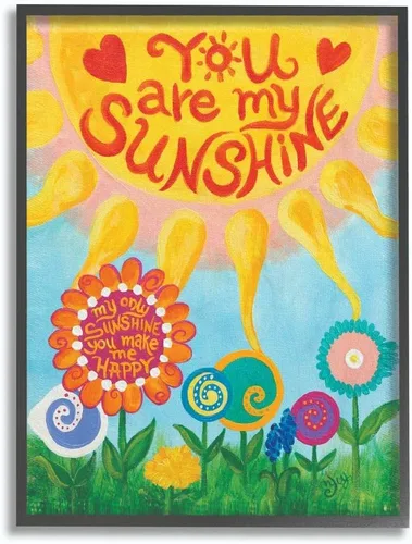 Vista 12 de Stupell Industries Placa de pared You are My Sunshine, 13 x 19 pulgadas, diseño por artista nJoyArt
