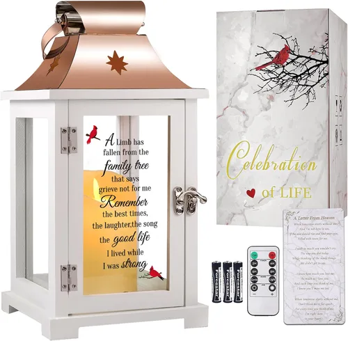 Vista 11 de liantudy Lámpara Conmemorativa Memorial, Regalos de Simpatía para la Pérdida de Mamá/Ser Querido, Regalos de Duelo, Lámpara en Memoria de Ser