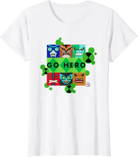 Vista 22 de Ben 10 Go Hero - Camiseta, Azul / Patchwork, S