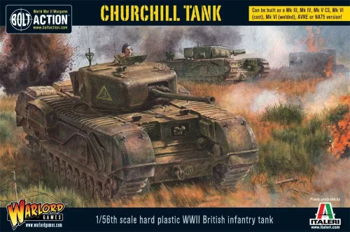 Vista 4 de Warlord Games Wargames Delivered Bolt Action Churchill Infantry Tank 1:56 Miniaturas de mesa - Juego de soldados de la Segunda Guerra Mundial