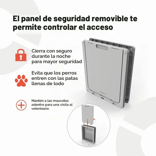 Vista 5 de Dog Mate Puerta grande para perros grandes, panel de bloqueo robusto