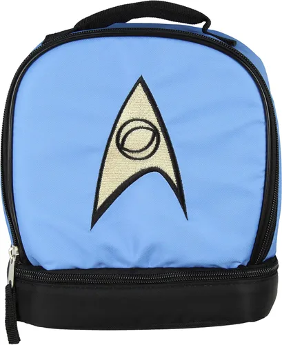 Vista 4 de Star Trek The Original Series Spock - Bolsa de almuerzo aislada con doble compartimento con logotipo de oficial científico, 10 pulgadas