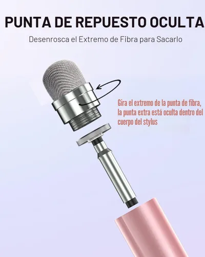Vista 4 de Lápiz óptico para pantallas táctiles, 2 en 1, lápiz capacitivo universal de alta precisión para iPad, compatible con Apple, iPhone, iPad, Android
