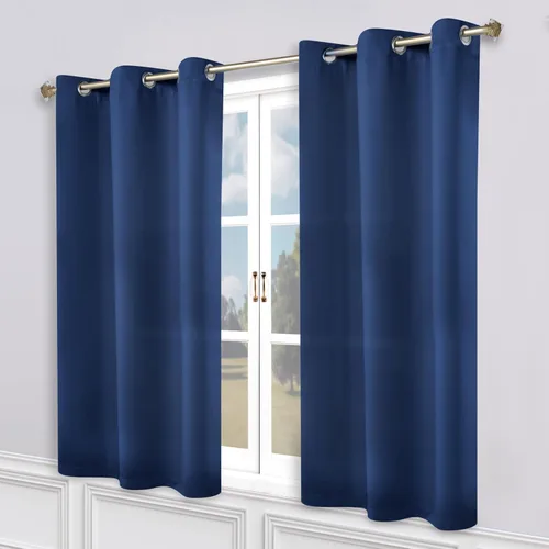 Vista 113 de Superior Blackout Curtains, Room Darkening, Bedroom, Drapes, Kitchen, Living Room Window Accents, Sun Blocking, Thermal, 2 Pack, Solid Blackout