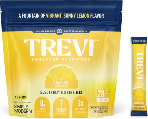 Vista 14 de TREVI Electrolytes Powder Packets, Sugar Free Hydration, Frost 20 Pack