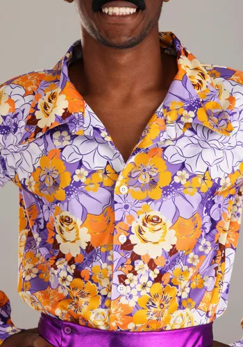 Vista 3 de Disfraz Purple Power Disco para Hombre Multicolor