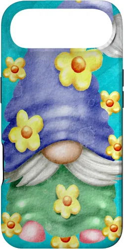 Vista 27 de Floral Spring Gnome for Garden Mom and Summer Cute Flower Case for iPhone 17