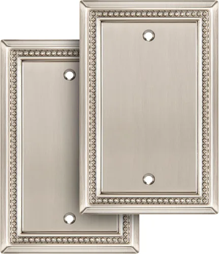Vista 102 de Henne Bery Sunken Pearls Placa de Pared Decorativa de Servicio Pesado Placa de Interruptor Cubierta de Tomacorriente