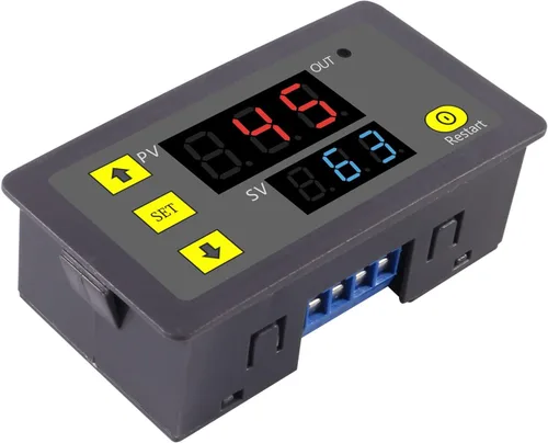Vista 6 de 2 unids temporizador de retardo relé AC 110 V 220 V 10 A 1500 W programable pantalla LED digital ciclo temporizador retardo interruptor módulo