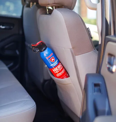 Vista 3 de Prepared Hero Spray Contra Incendios – Mini extintores de incendios para casa, coche, garaje – Extintor pequeño de cocina para el hogar, 100%